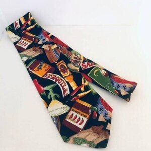 #1606 VTG Dem Crazy Tequila men's cotton necktie